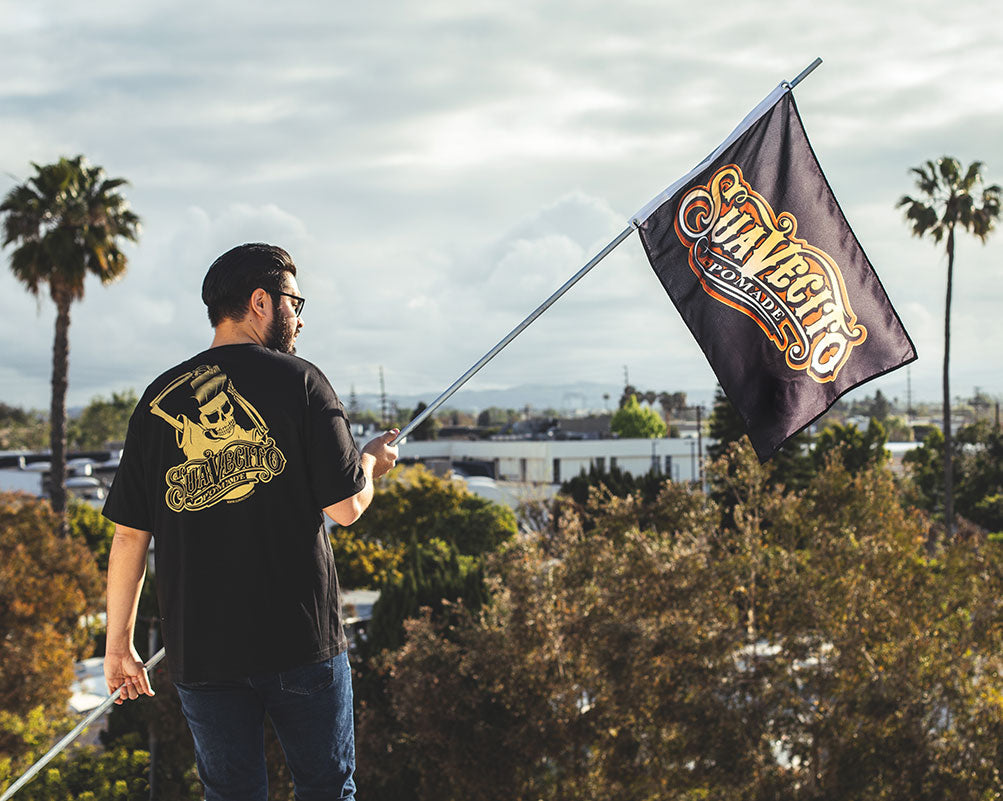Suavecito Script Flag