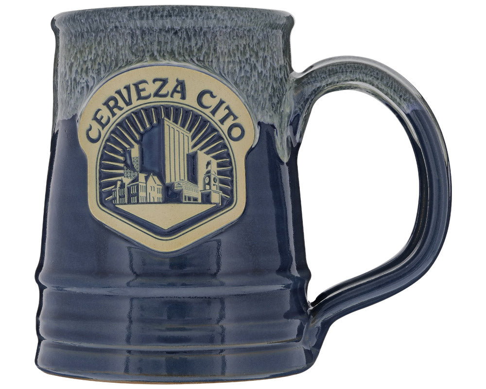 Cerveza Cito SA Handmade Tankard 18 oz - Blue