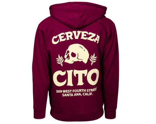 Cerveza OG Zip Up Hoodie - Maroon