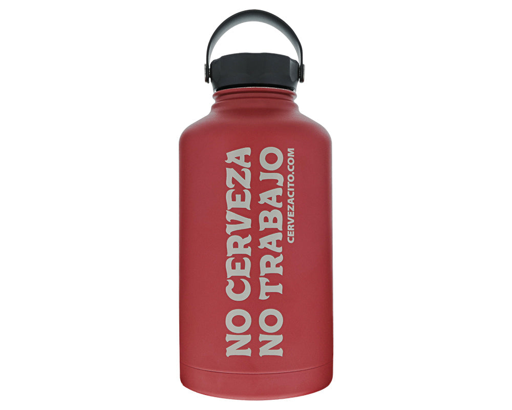 Cerveza Cito Growler - 64 oz Red Back
