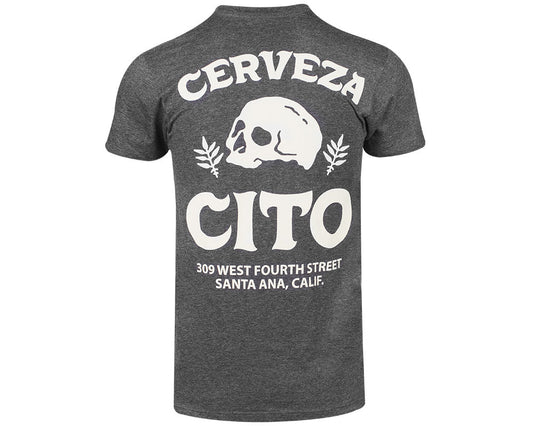 Cerveza Cito Tee - Charcoal Heather Back