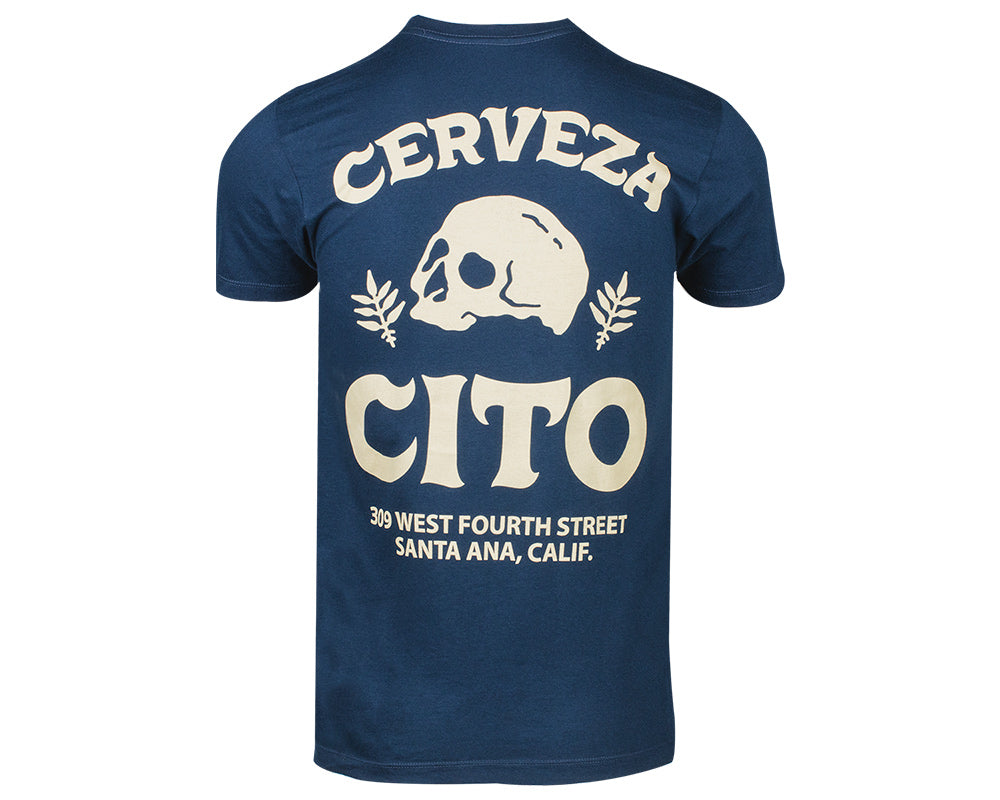 Cerveza Cito Tee - Navy Back