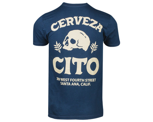 Cerveza Cito Tee - Navy Back