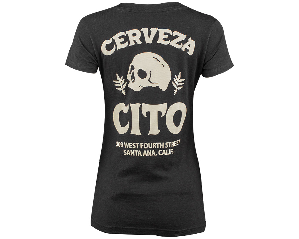 Cerveza Cito Women's V-Neck Tee Back