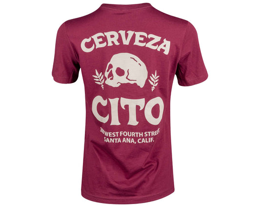 Cerveza Cito Women's OG Tee - Maroon Back
