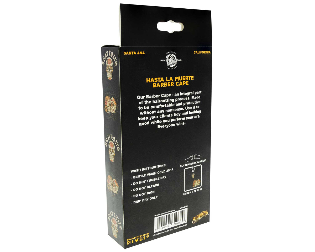 Hasta La Muerte Barber Cape - Packaging