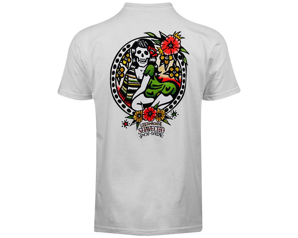 La Calavera Catrina Tee - White Back