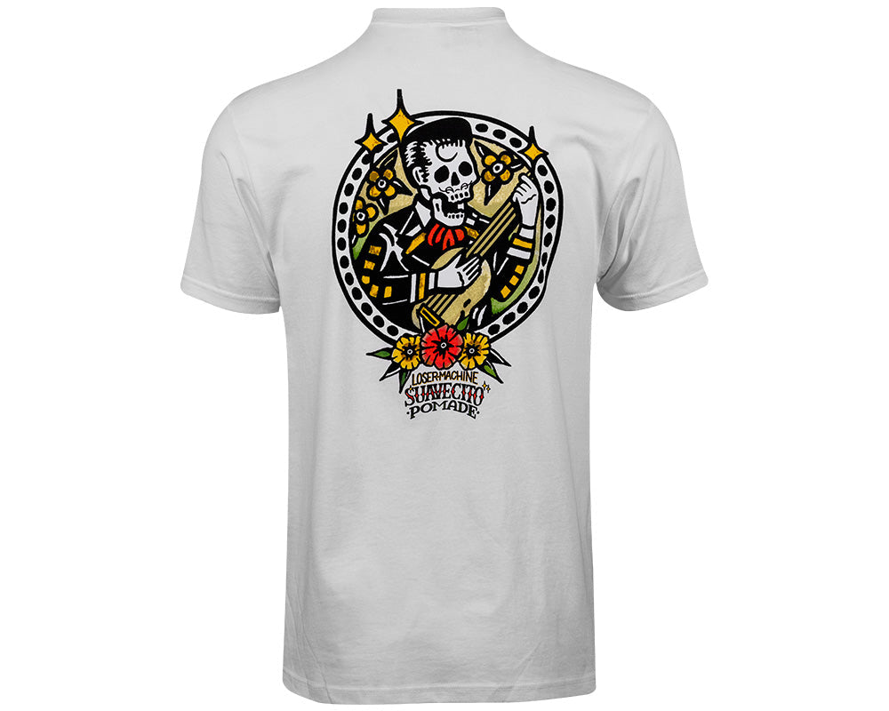 Mariachi Calavera Tee - White Back