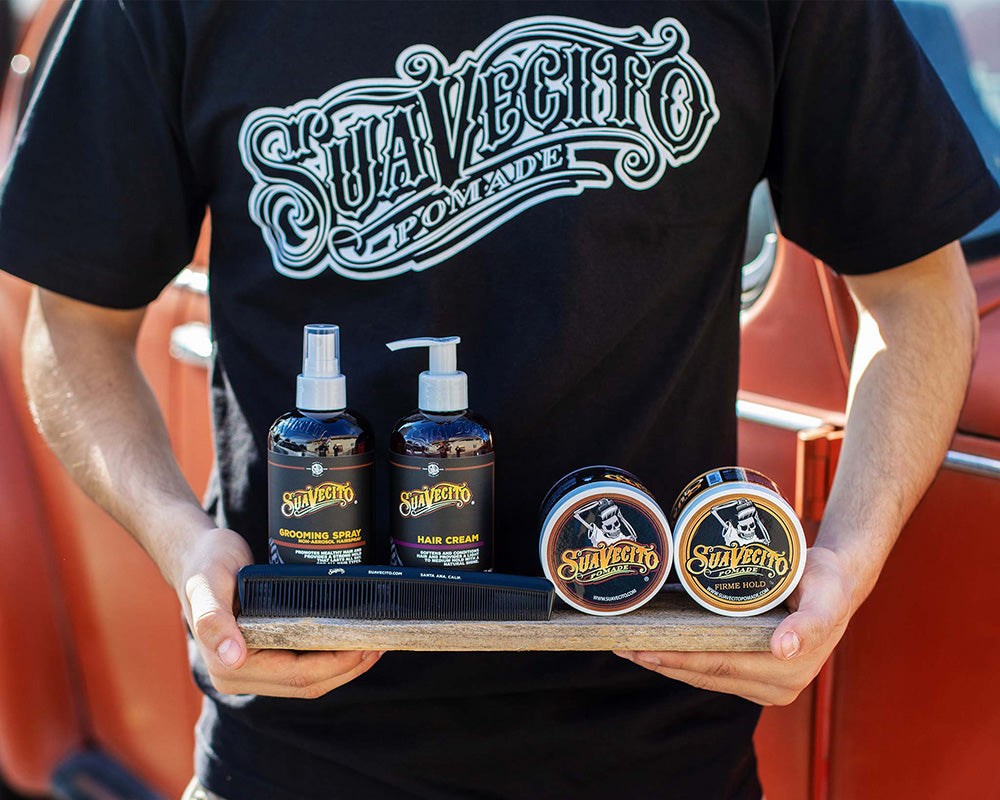 Guy Holding Men's Hair Kit