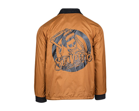 OG Flannel Lined Windbreaker - Orange Back