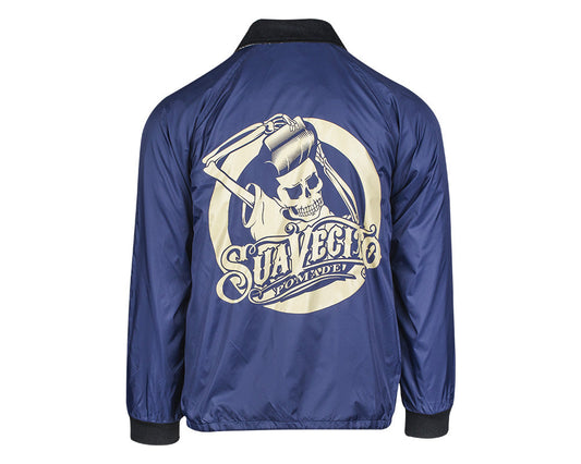 OG Flannel Lined Windbreaker - Navy Back