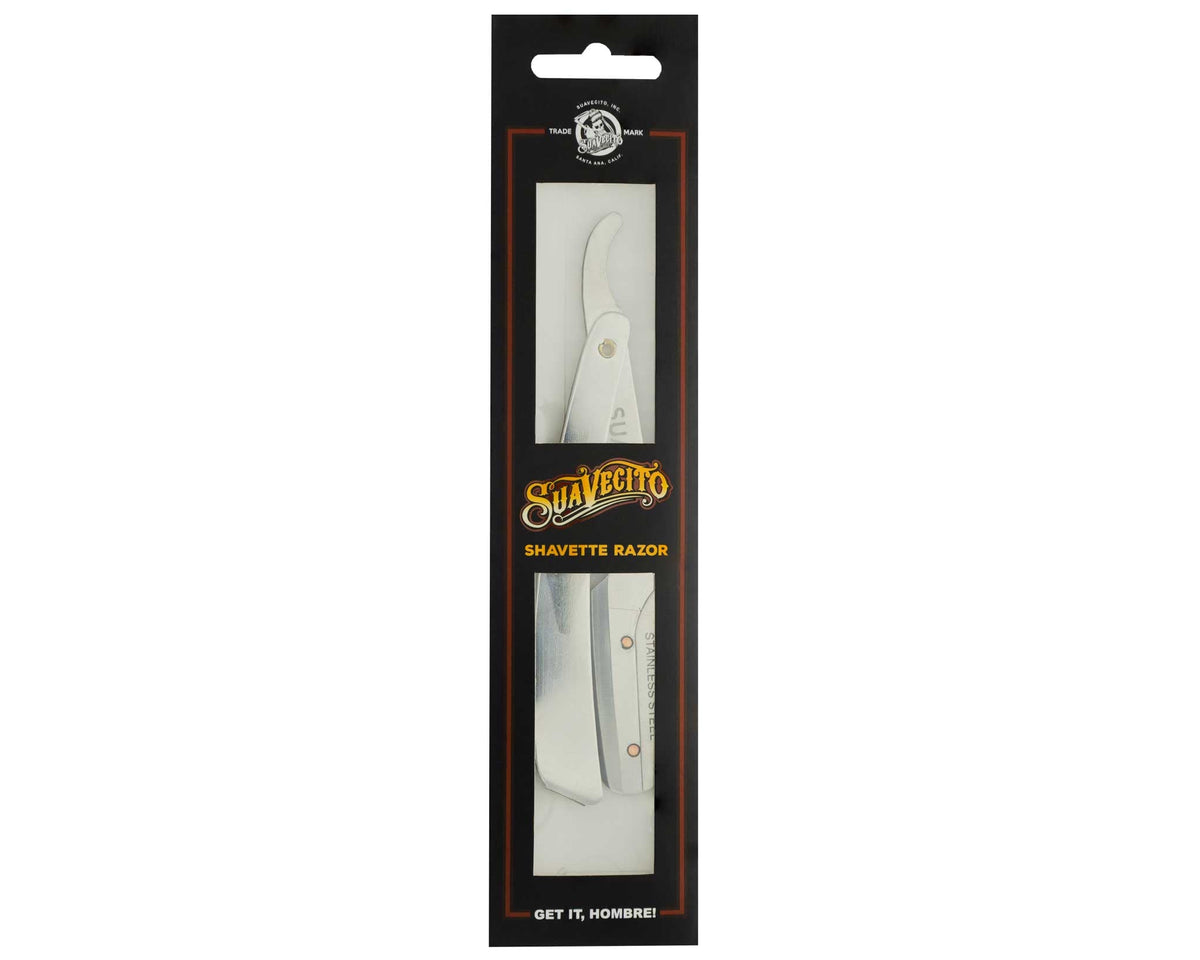 Shavette Straight Razor - Stainless Steel Packaging