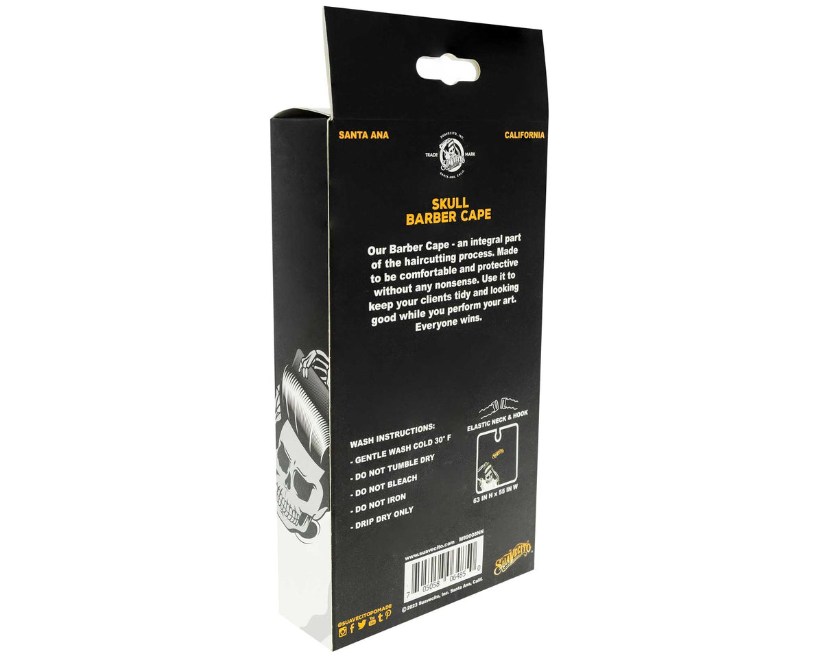Skull Barber Cape - Packaging