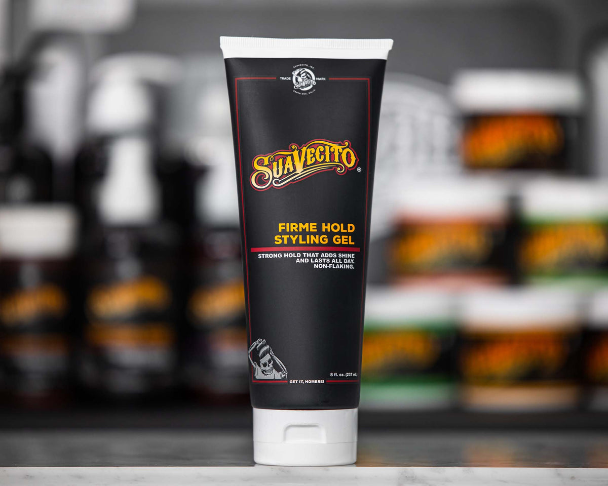 Front of 8oz firme hold styling gel 