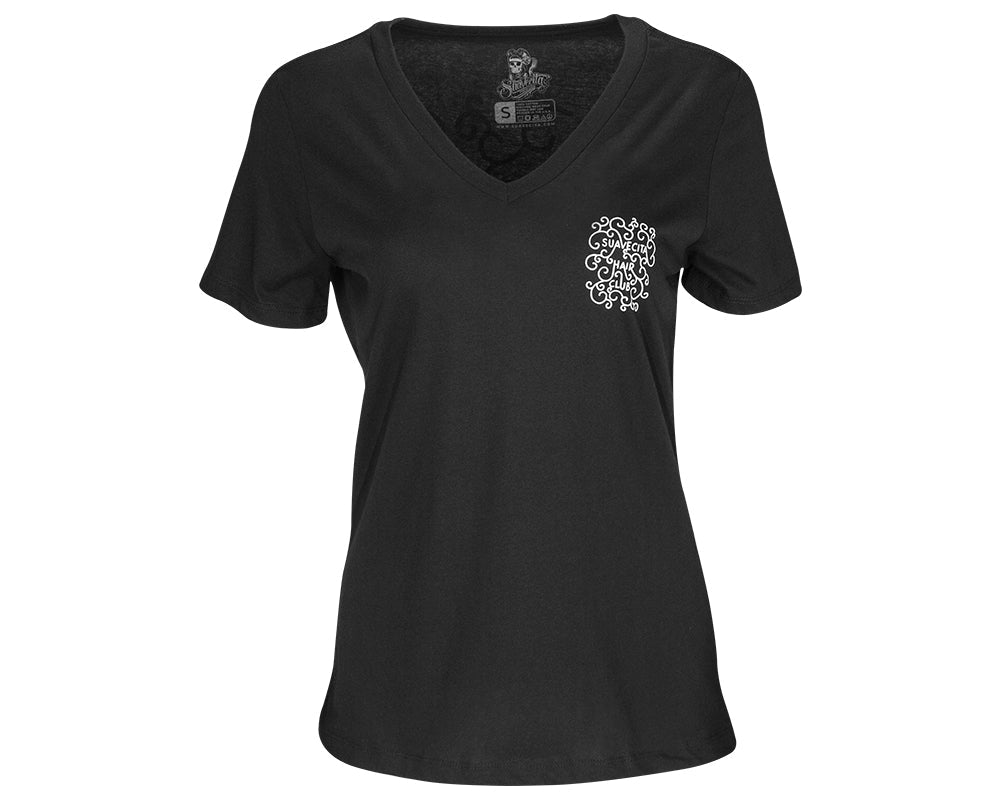 Suavecita Hair Club Summer 2019 V-Neck Tee Front