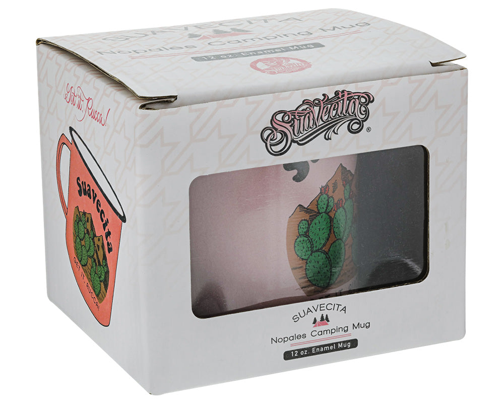 Nopales Enamel Camping Mug Box Front