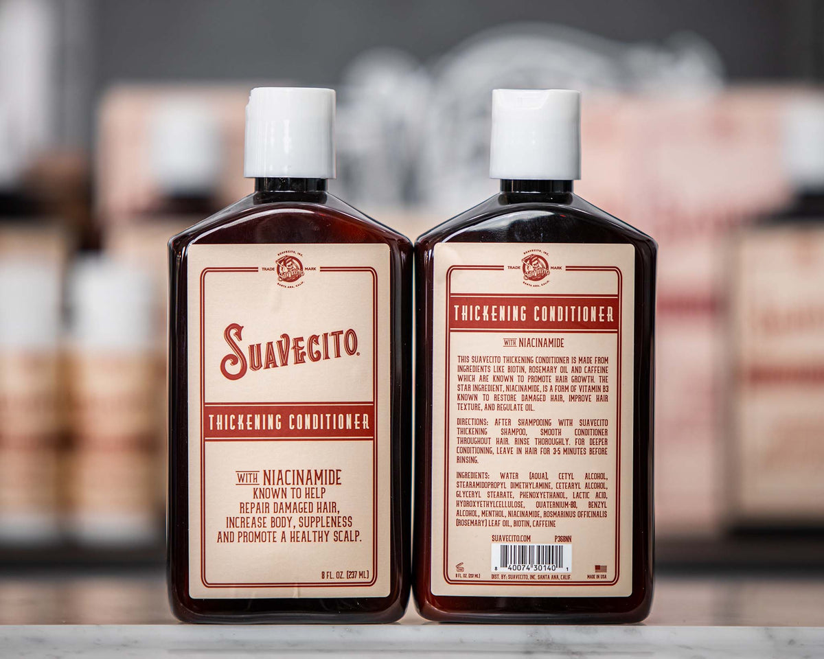 front and back of thickening conditioner - 8oz  