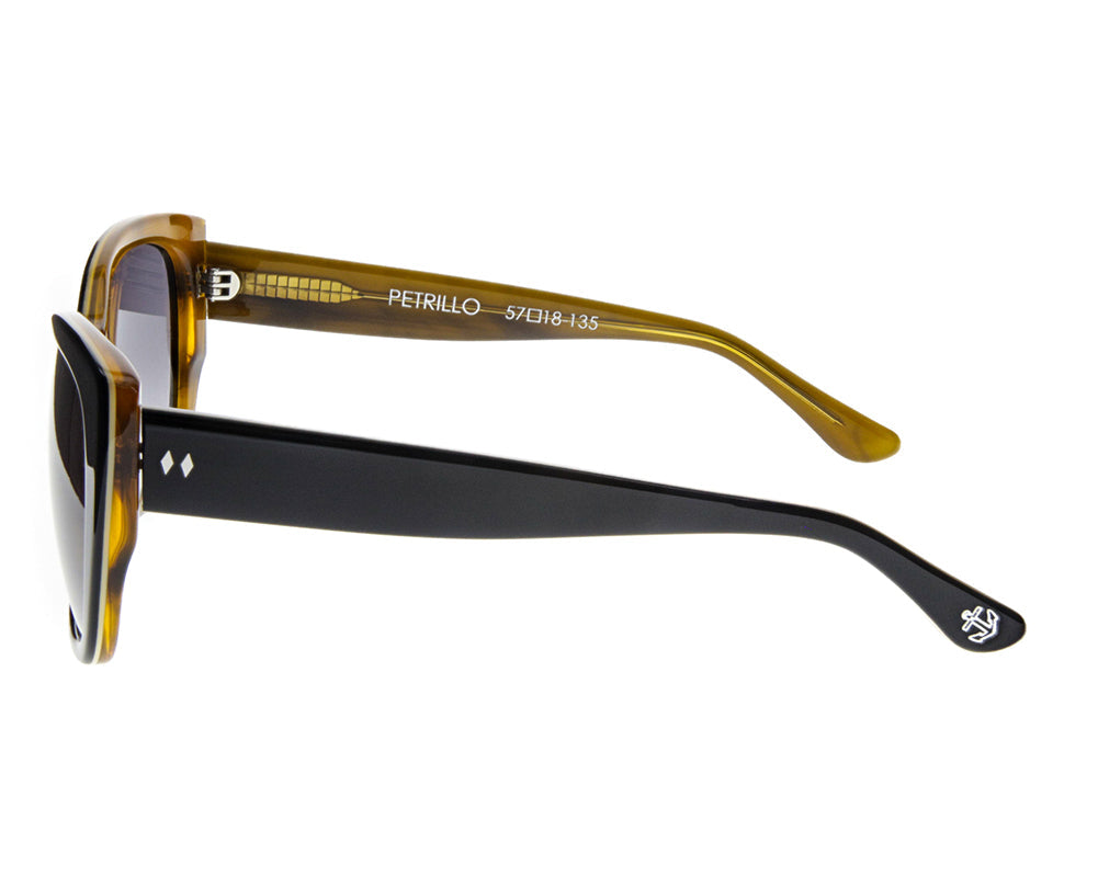 Petrillo Black + Honey / Smoke Lenses Side