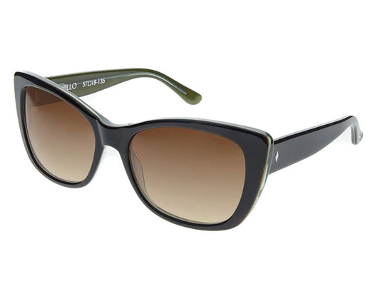 Tres Noir - Petrillo Moss + Tort / Brown Gradient Lenses - Angle