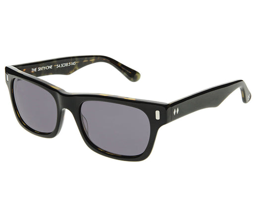 Sixty-One Black + Blonde Tort / Smoke Lenses Angle
