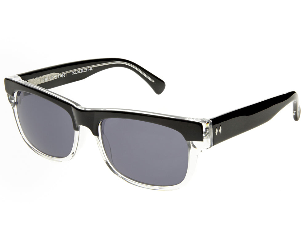 Upstart Black + Clear / Smoke Lenses Angle
