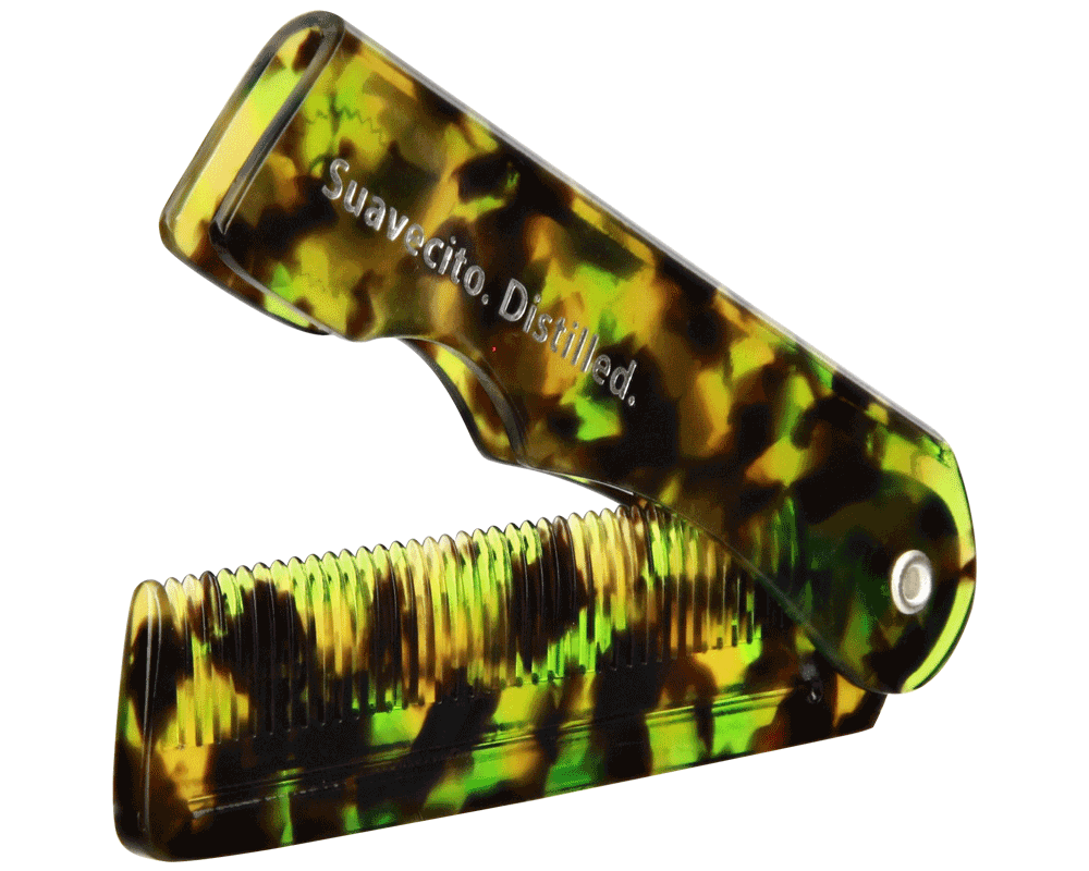 Greenstone Penny Folding Comb - Folded
