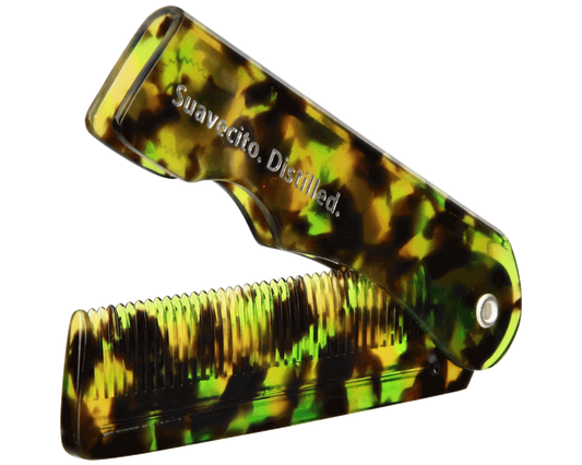 Greenstone Penny Folding Comb - Folded