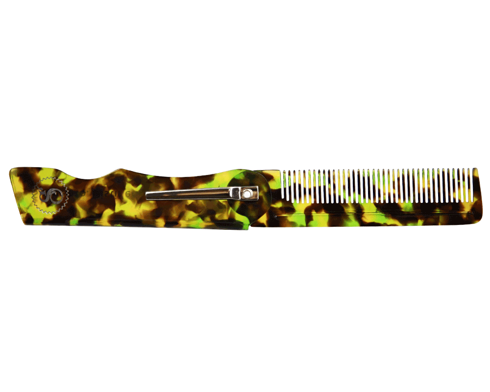 Greenstone Penny Folding Comb - Side