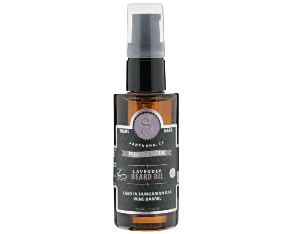 Premium Blends Lavender Beard Oil Front View