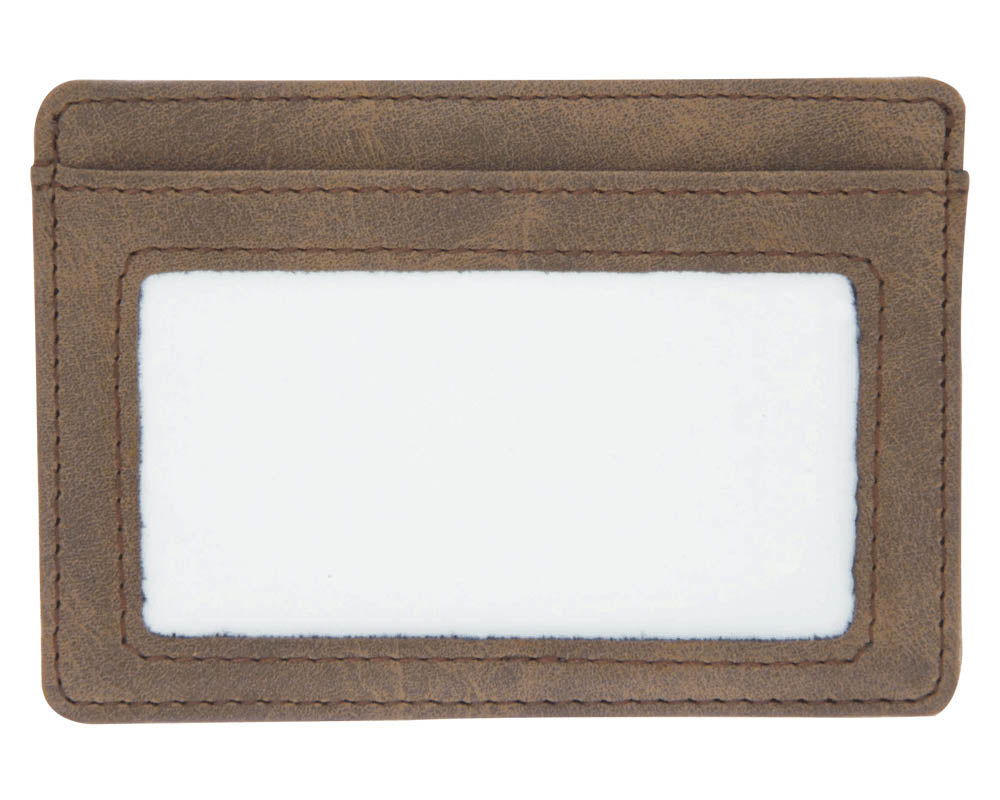 Card Holder Wallet - Dark Brown - Back