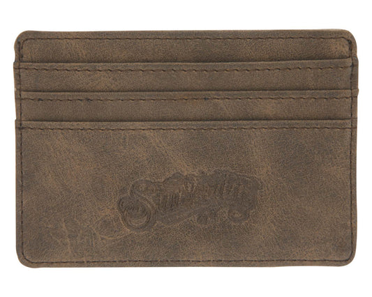 Card Holder Wallet - Dark Brown - Front