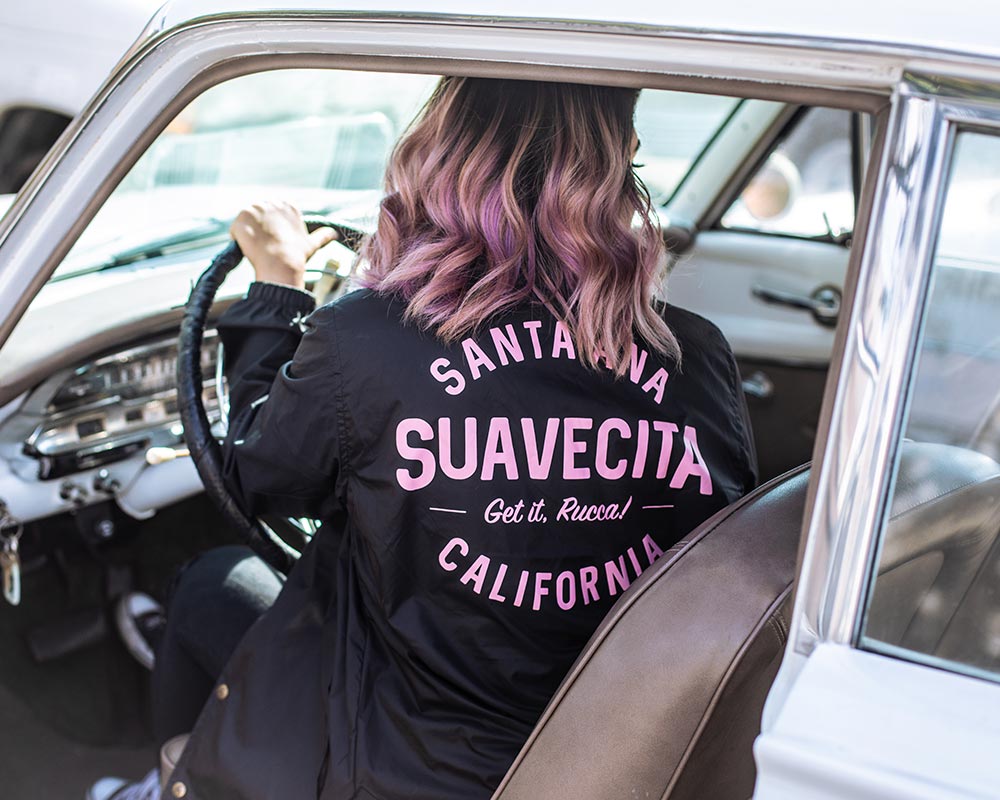 Suavecita Speedster Black Windbreaker - Back