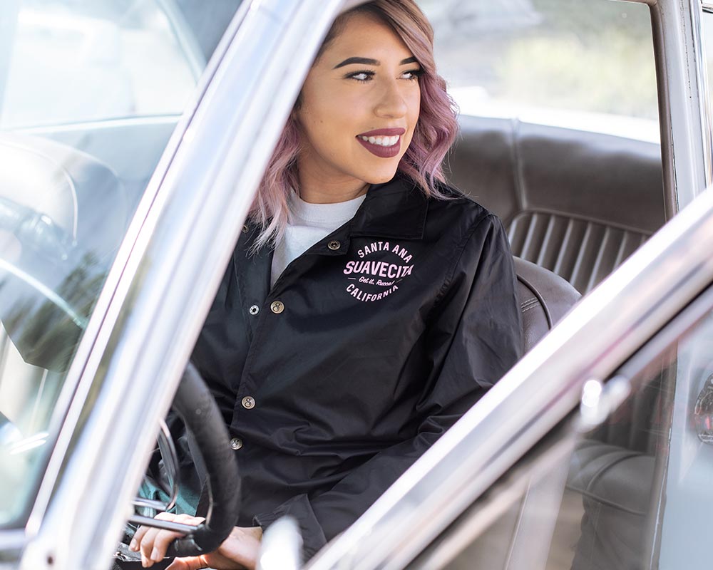 Suavecita Speedster Black Windbreaker - Front