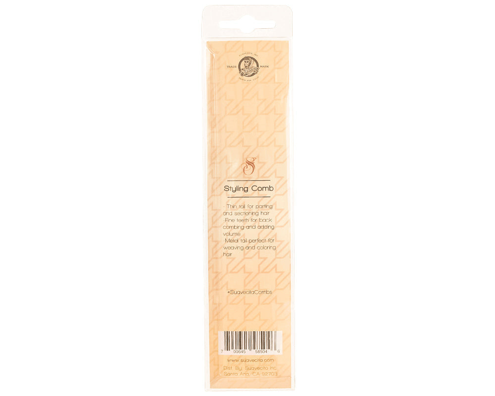 Styling Comb Packaging Back