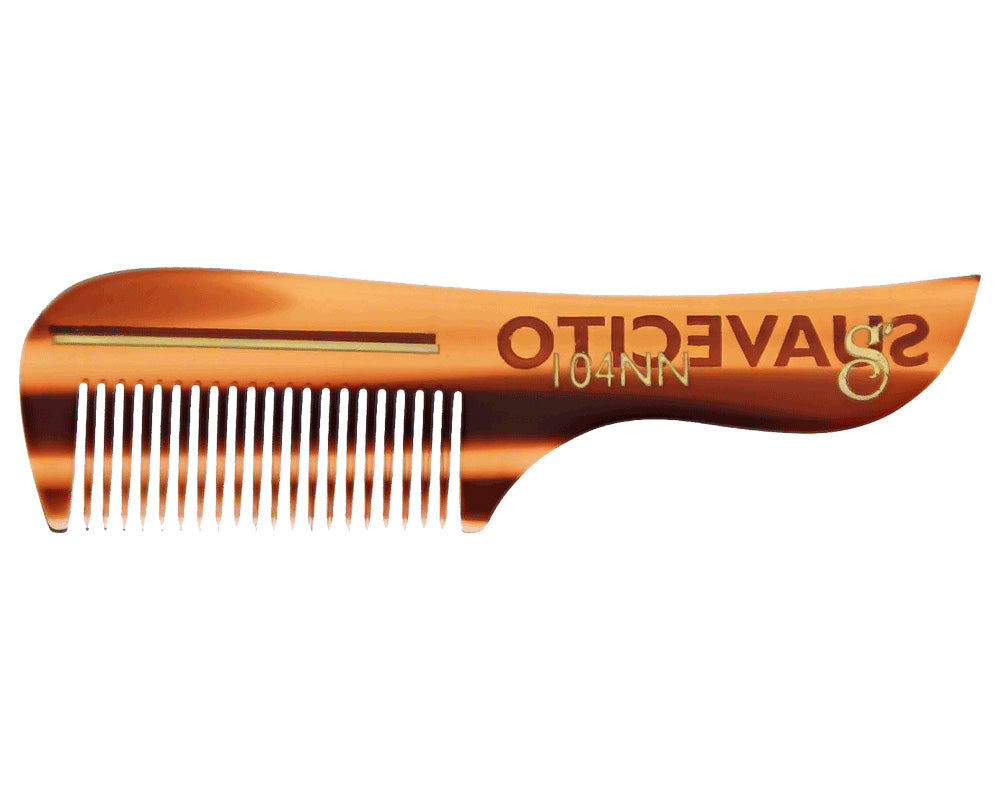 Deluxe Amber Mustache Comb S Logo Side