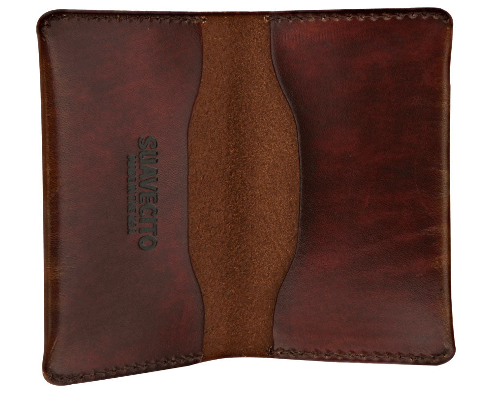 OG Card Holder Wallet Brown - Open