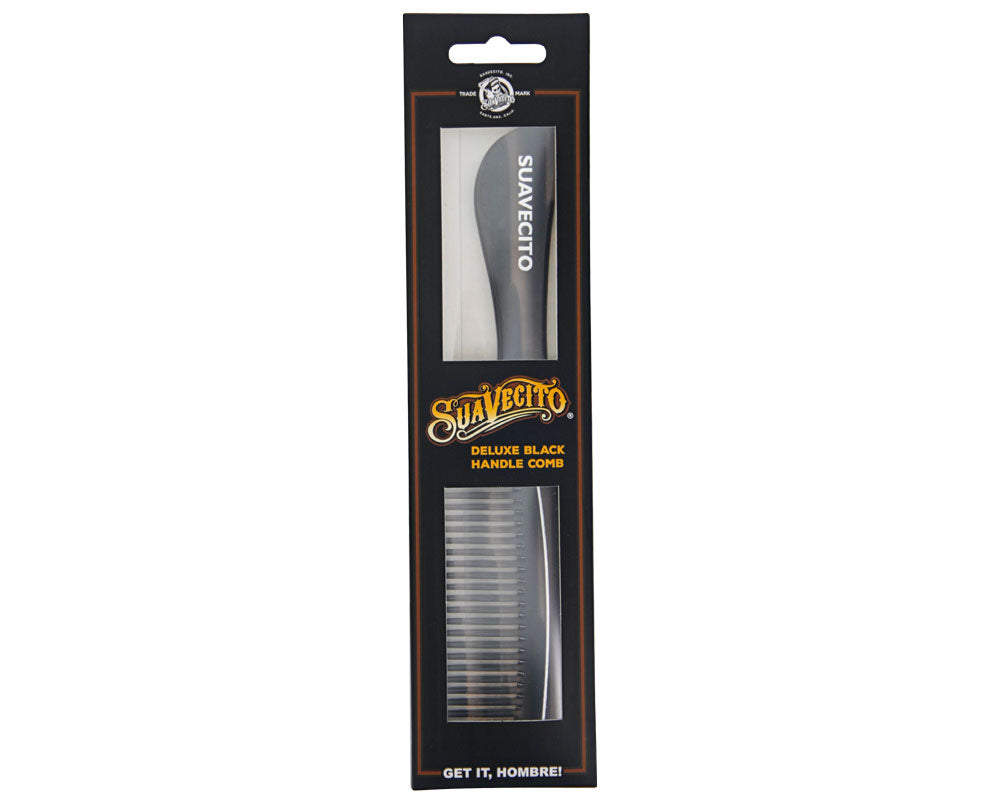 Deluxe Black Handle Comb - Front Packaging