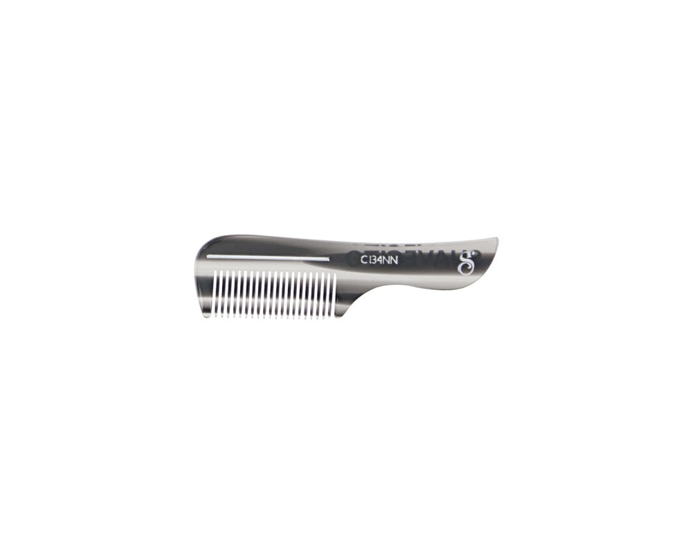 Deluxe Black Mustache Comb - Back