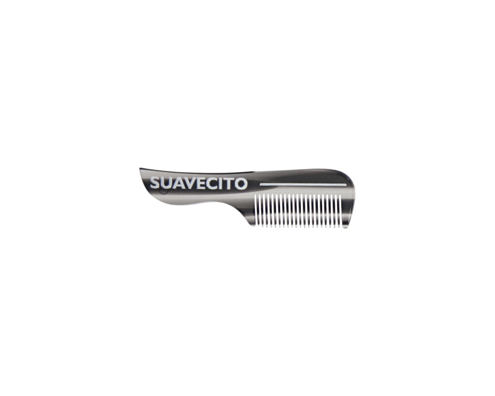 Deluxe Black Mustache Comb - Front