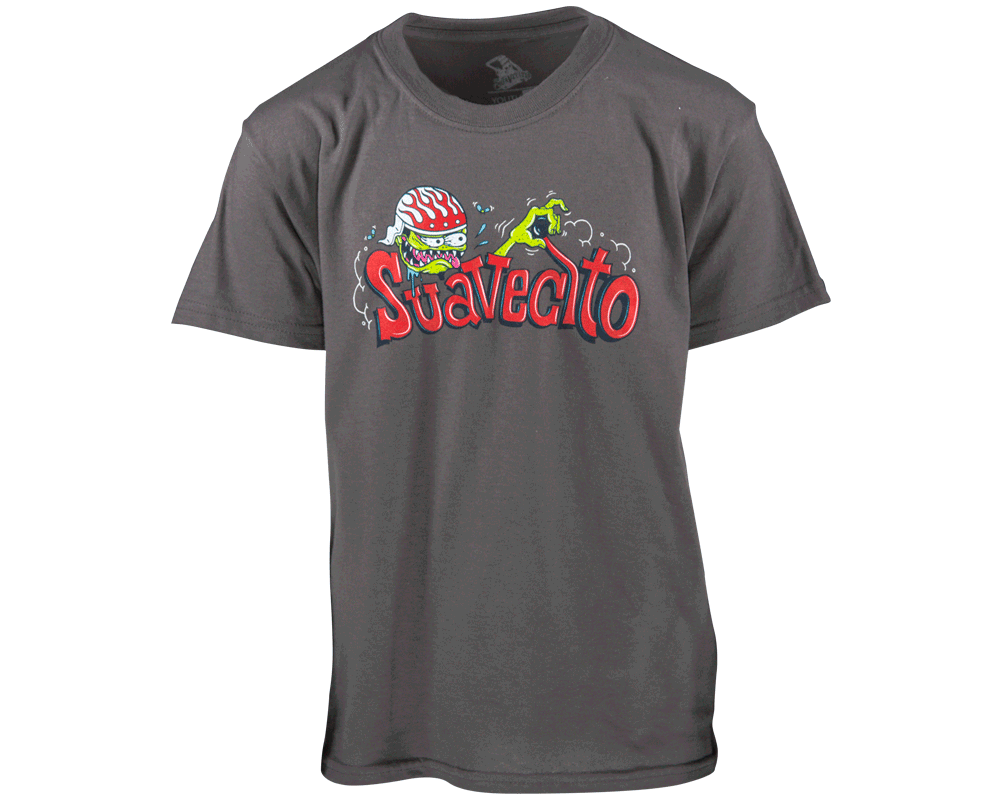 Suavecito Drag Nut Kid's Charcoal Tee - Front