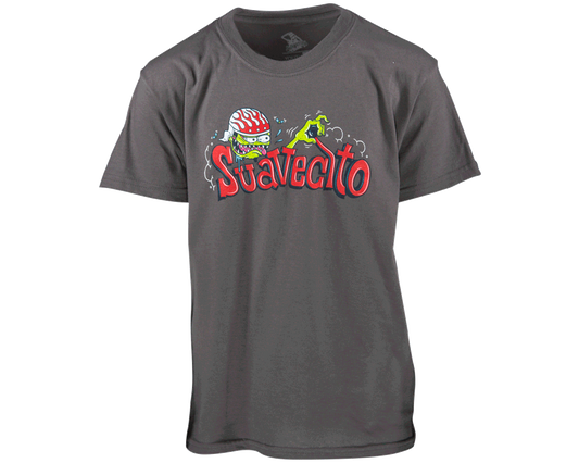 Suavecito Drag Nut Kid's Charcoal Tee - Front