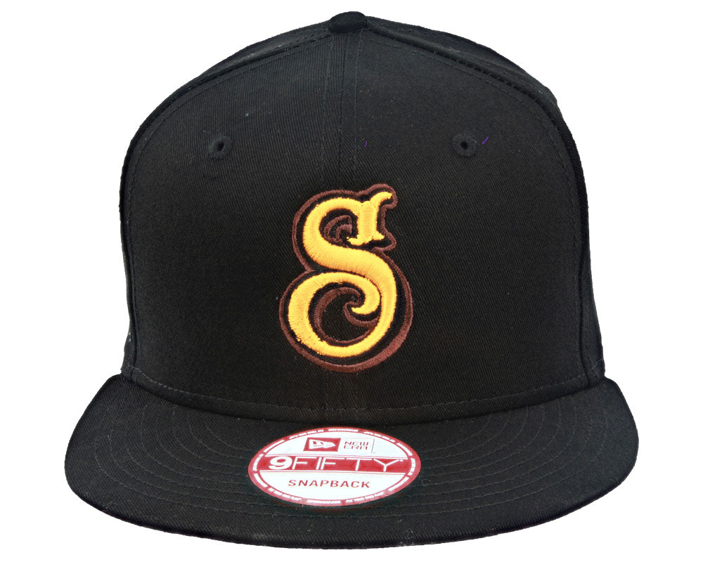 New Era Black Snap-Back with Esse Logo - Front