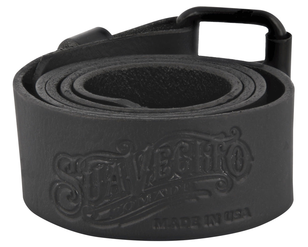 Black OG Script Leather Belt - Script
