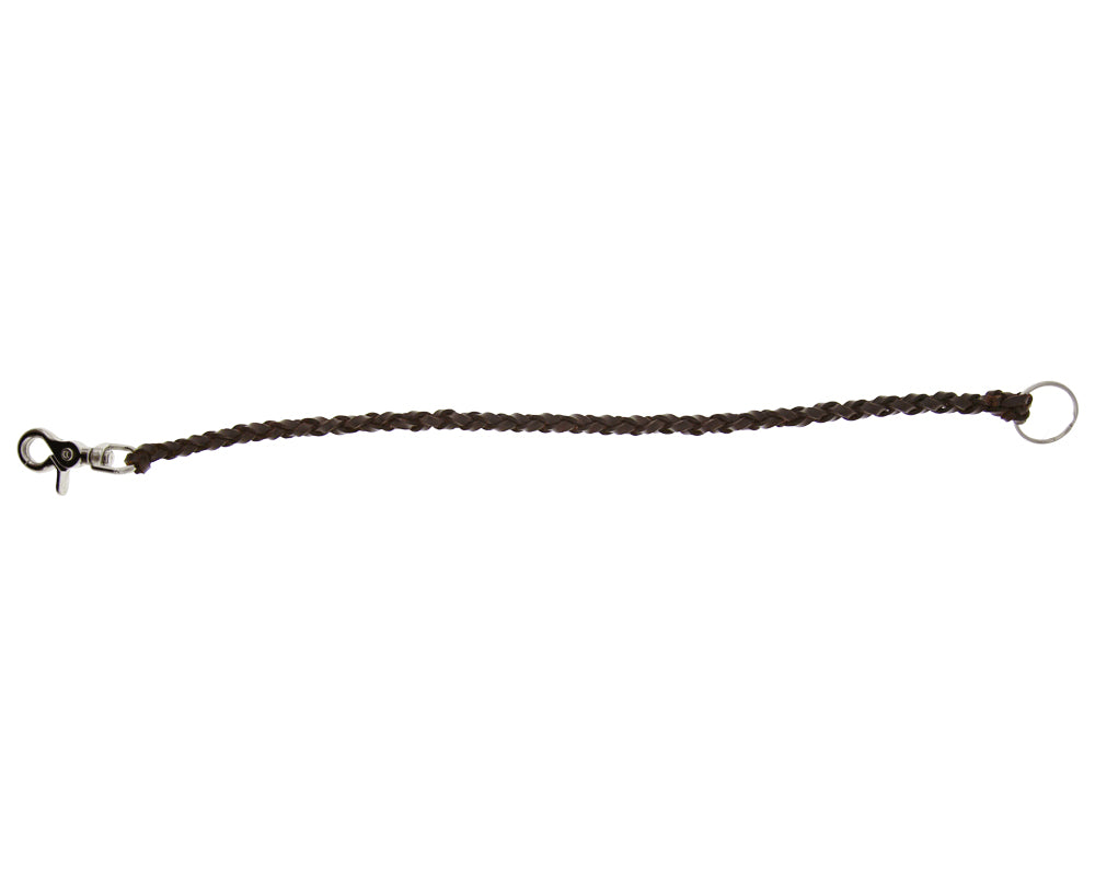 Leather Wallet Chain - Antique Brown - 18"