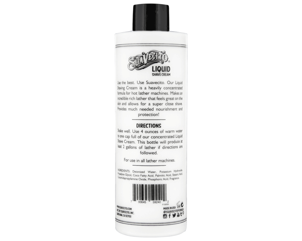 Liquid Shave Cream - Back