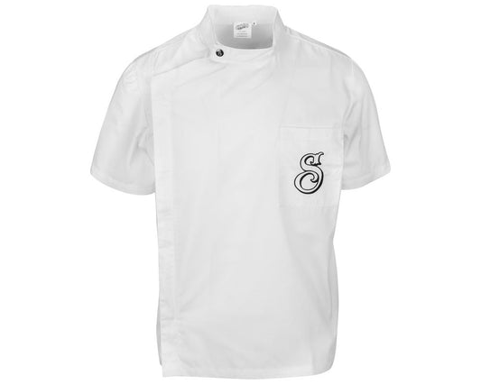 OG Barber Smock White - Front
