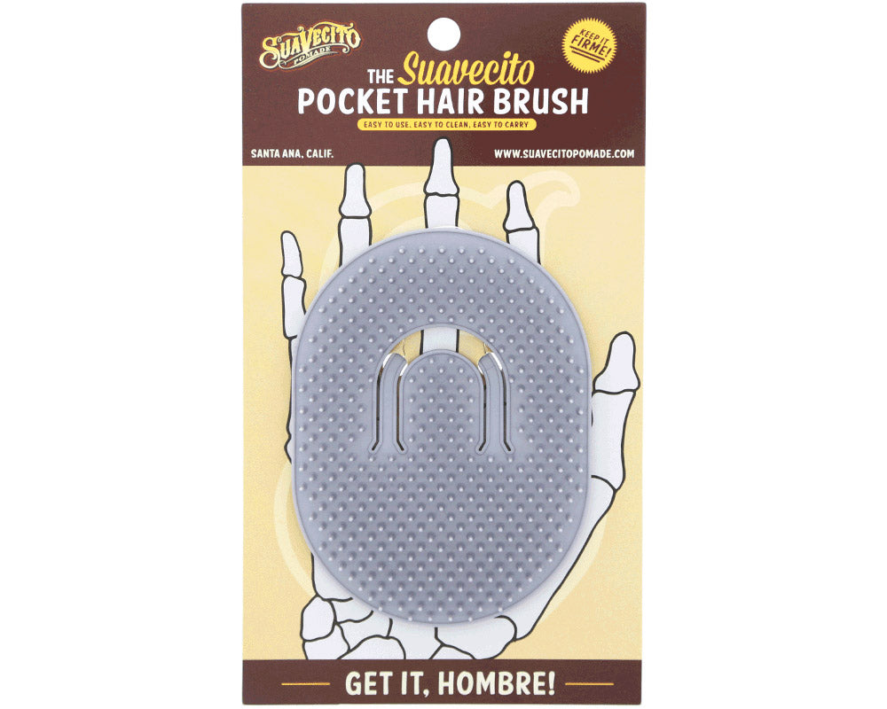Silver Palm Comb With Packaging