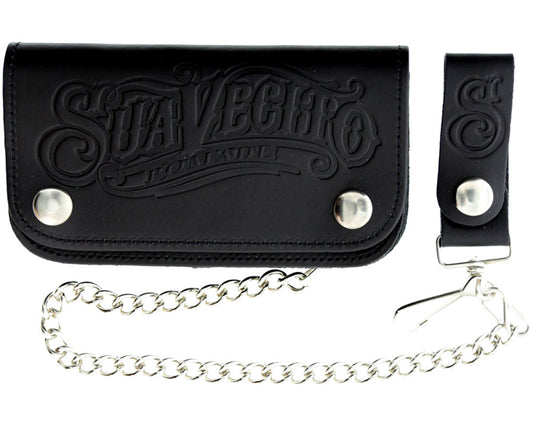 OG Script Chained Biker Wallet - Black - Front
