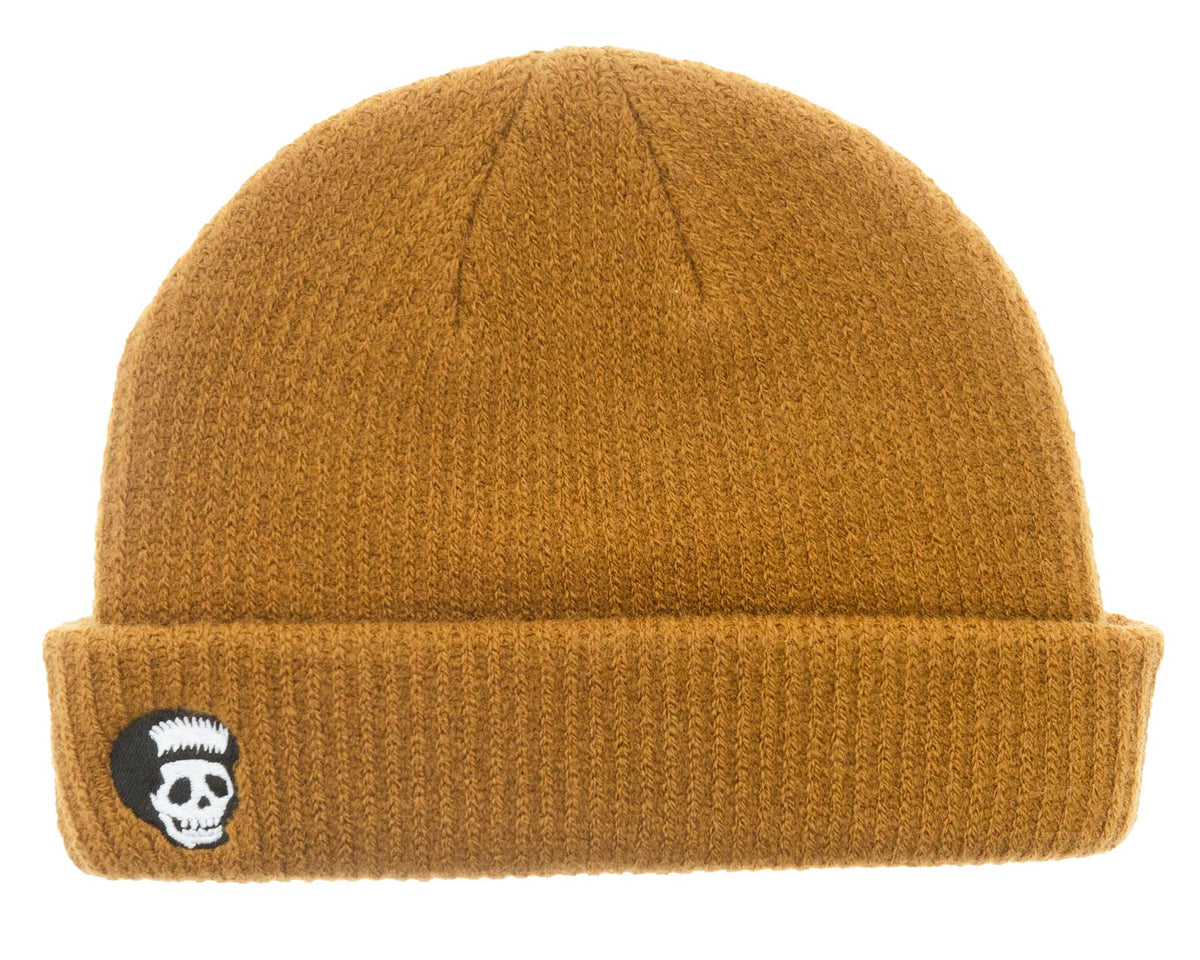 Skull Beanie - Coffee