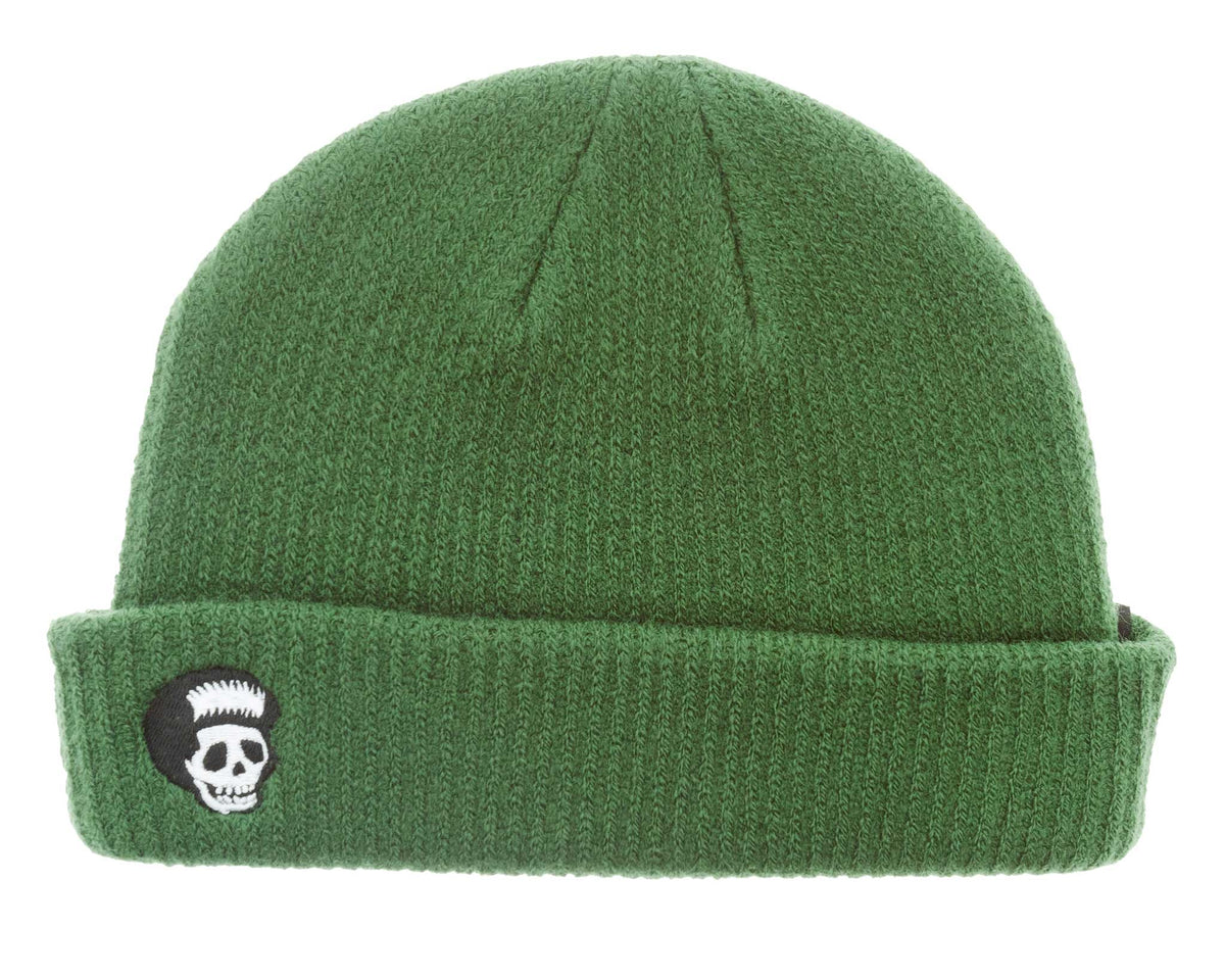 Skull Beanie - Forest Green